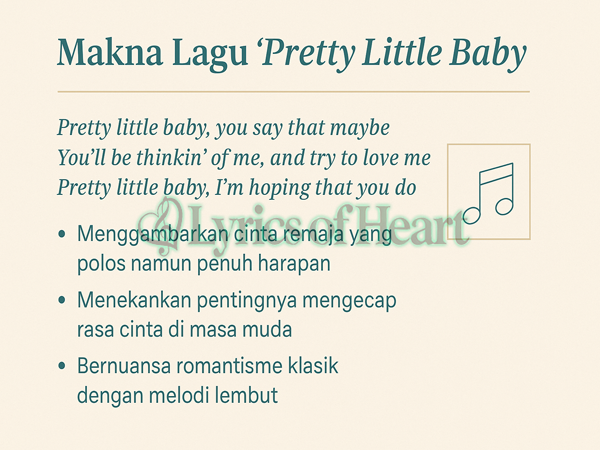 Lirik Pretty Little Baby