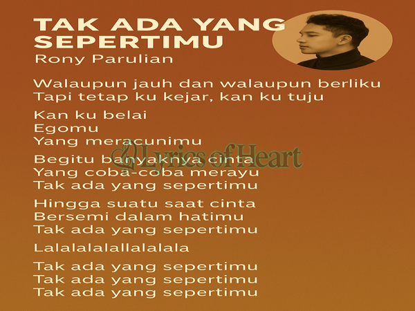 Lirik Lagu Rony Parulian